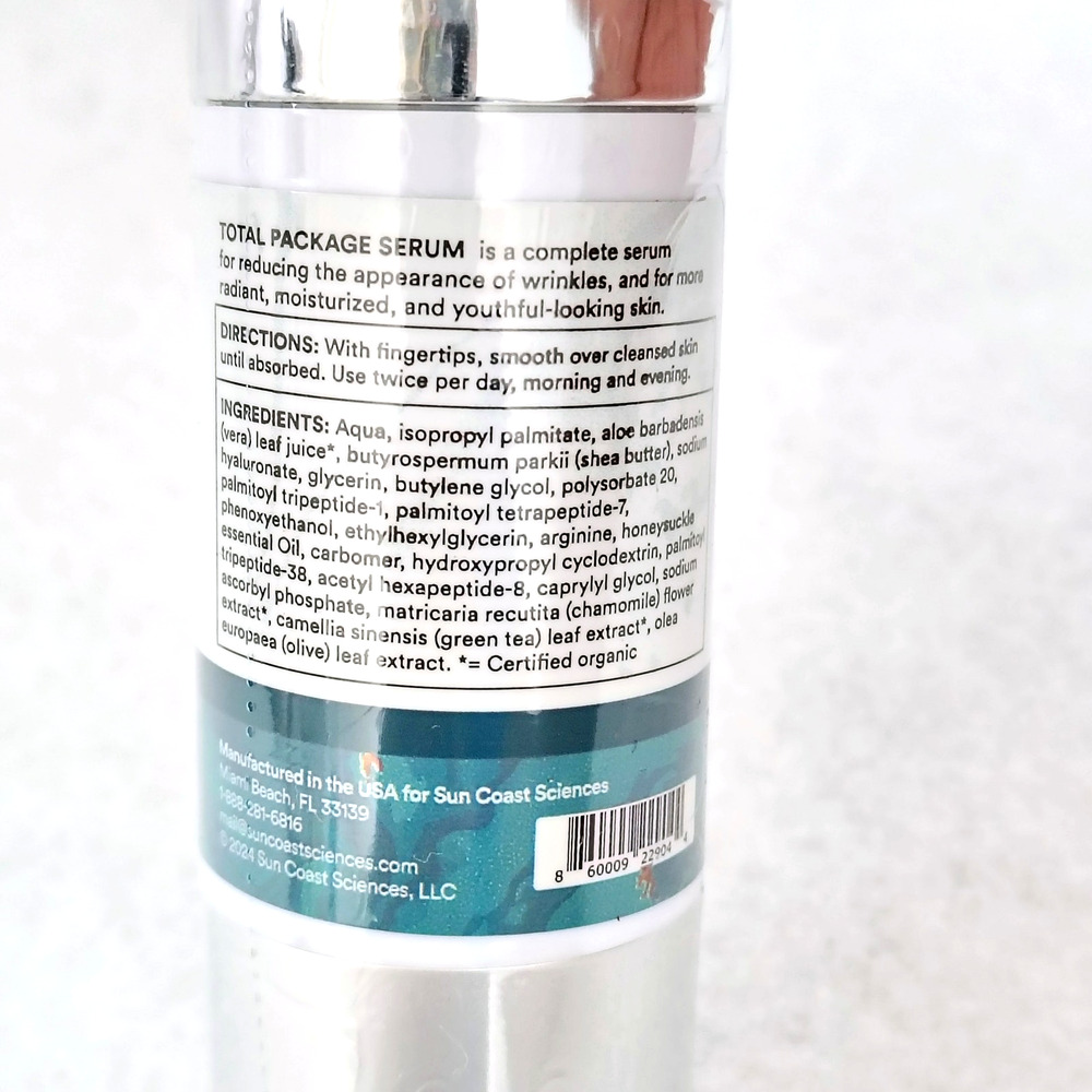 3 Sun Coast Total Package Serum Vitamin C Hyaluronic Acid Tri Peptide 1 oz - Picture 3 of 7